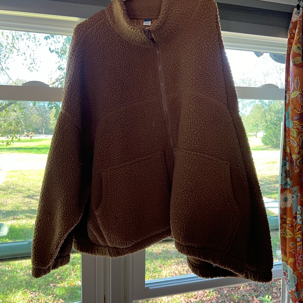 Old Navy Brown Teddy Jacket